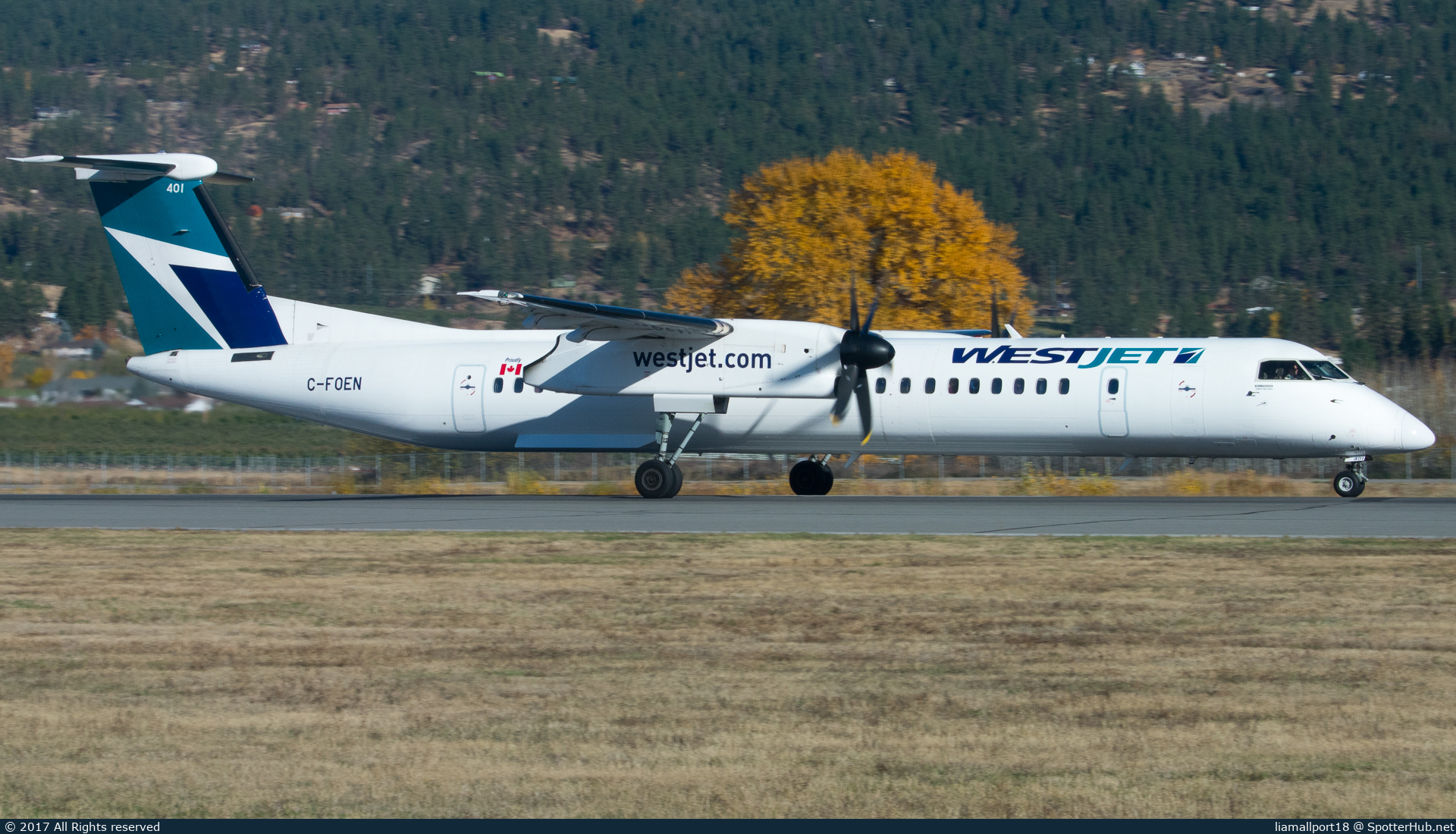 Photo of C-FOEN - Bombardier DHC-8-402 Dash 8 Q400 operated by WestJet Encore
