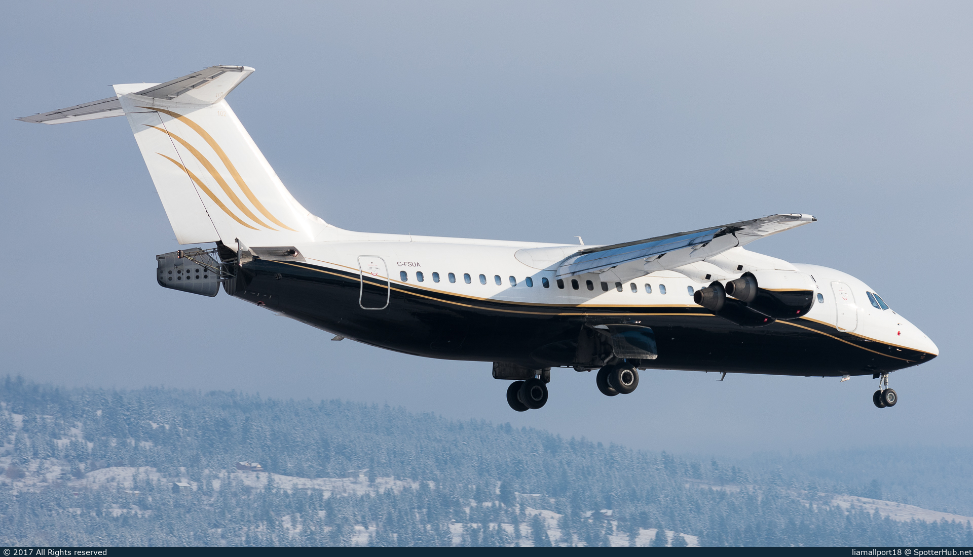 Photo of C-FSUA - British Aerospace Avro RJ100 operated by North Cariboo Air