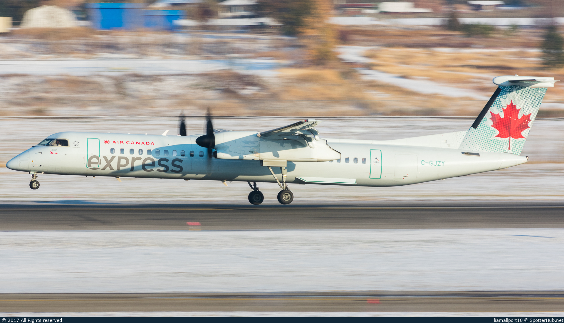 Photo of C-GJZY - Bombardier DHC-8-402 Dash 8 Q400 operated by Air Canada Express (opb Jazz Air)