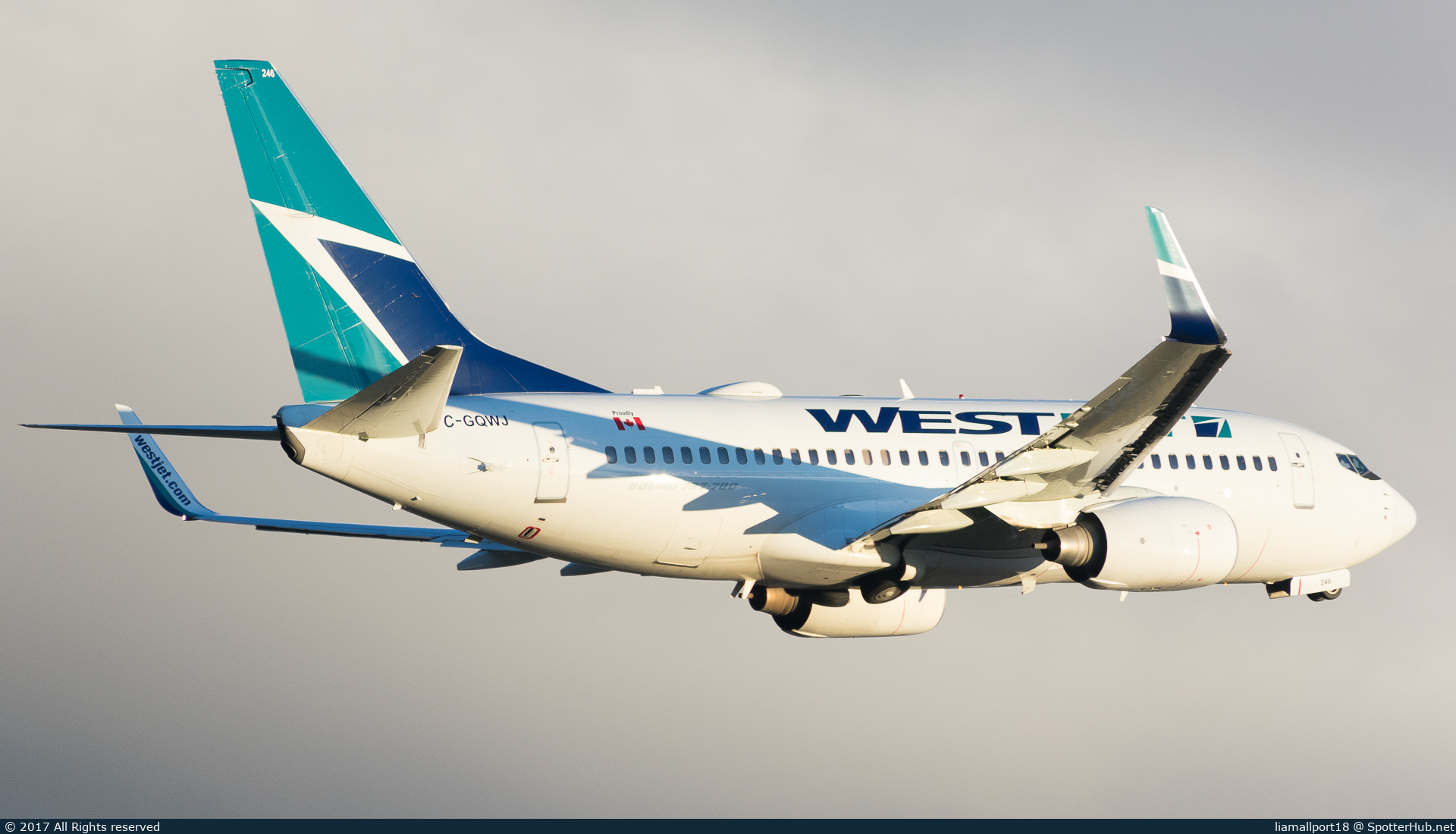 Photo of C-GQWJ - Boeing 737-7CT operated by WestJet Airlines