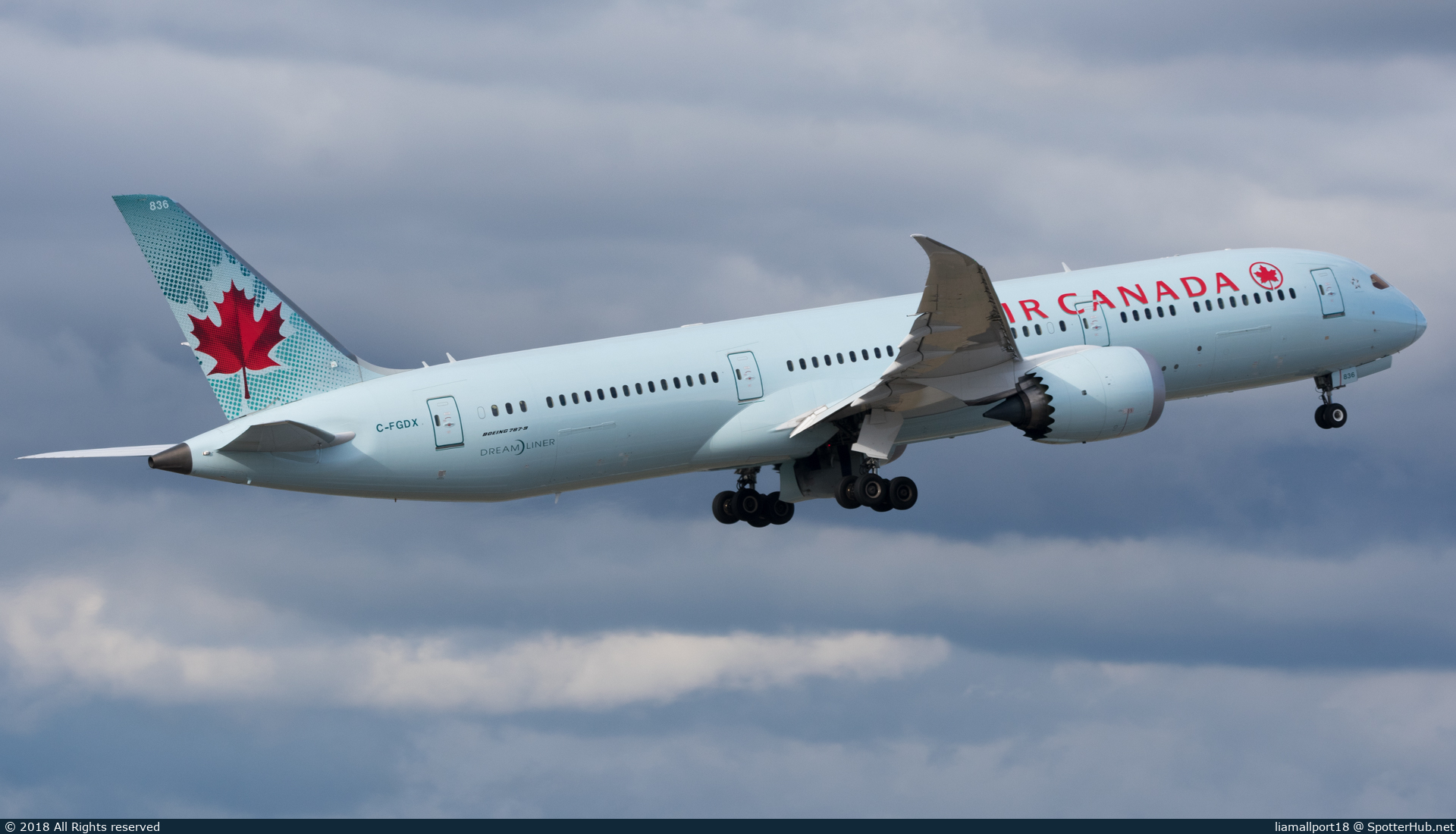 Photo of C-FGDX - Boeing 787-9 Dreamliner operated by Air Canada
