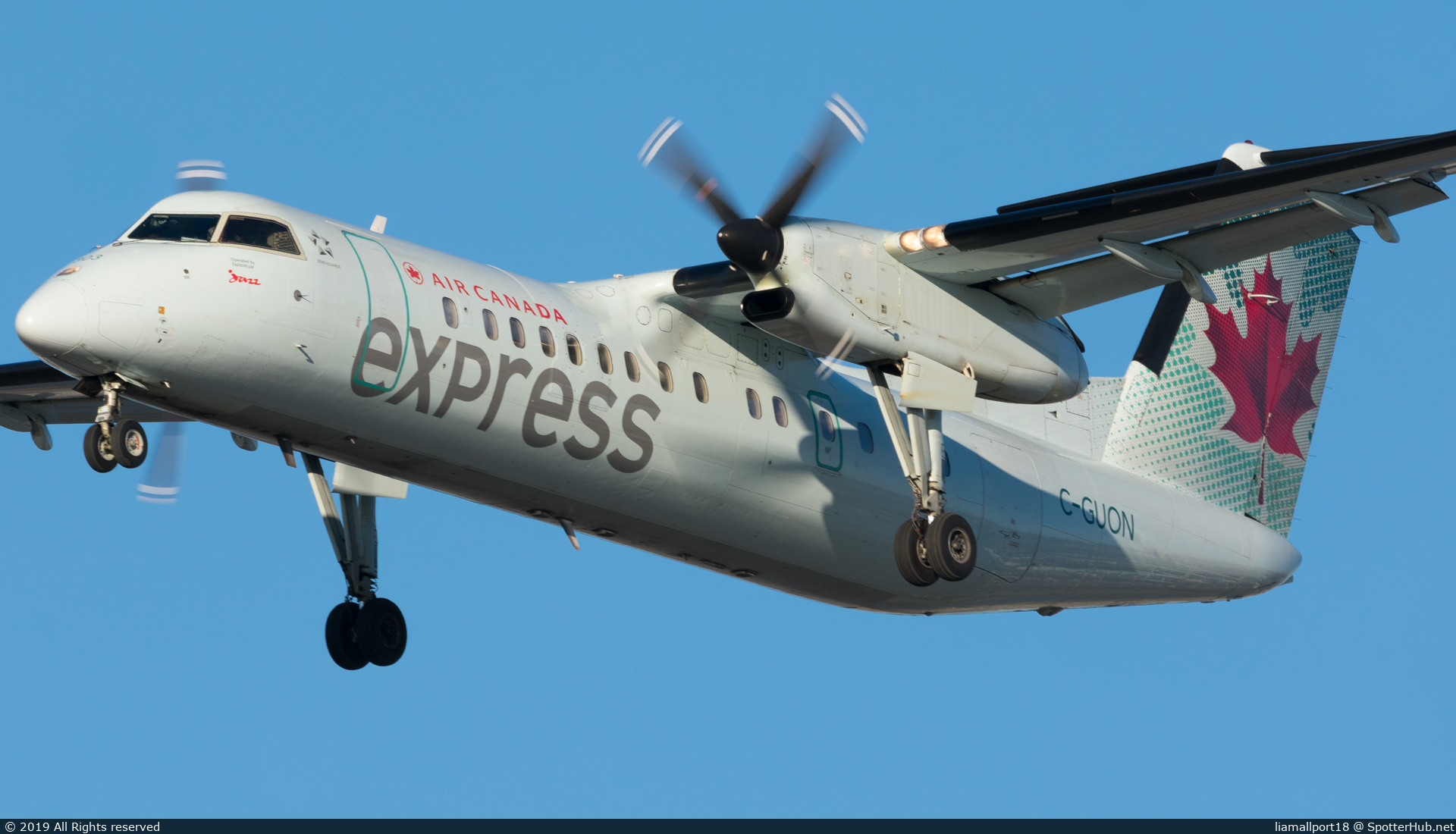 Photo of C-GUON - De Havilland Canada DHC-8-301 Dash 8 operated by Air Canada Express (opb Jazz Air)