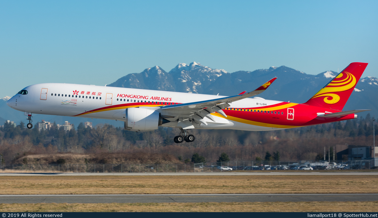Photo of B-LGH - Airbus A350-941 operated by Hong Kong Airlines