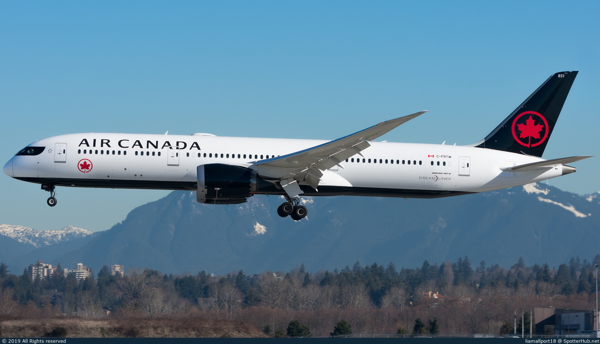 Photo of C-FRTW - Boeing 787-9 Dreamliner operated by Air Canada
