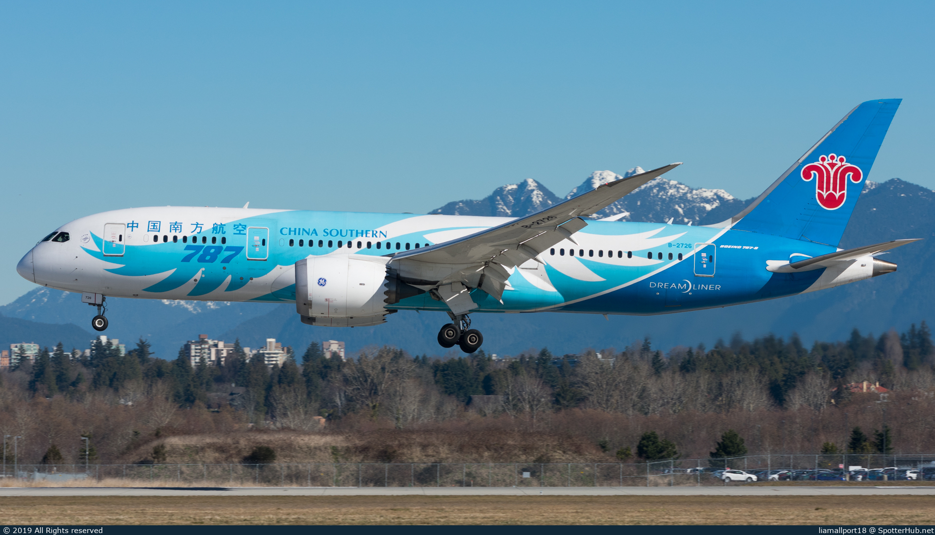 Photo of B-2726 - Boeing 787-8 Dreamliner operated by China Southern Airlines