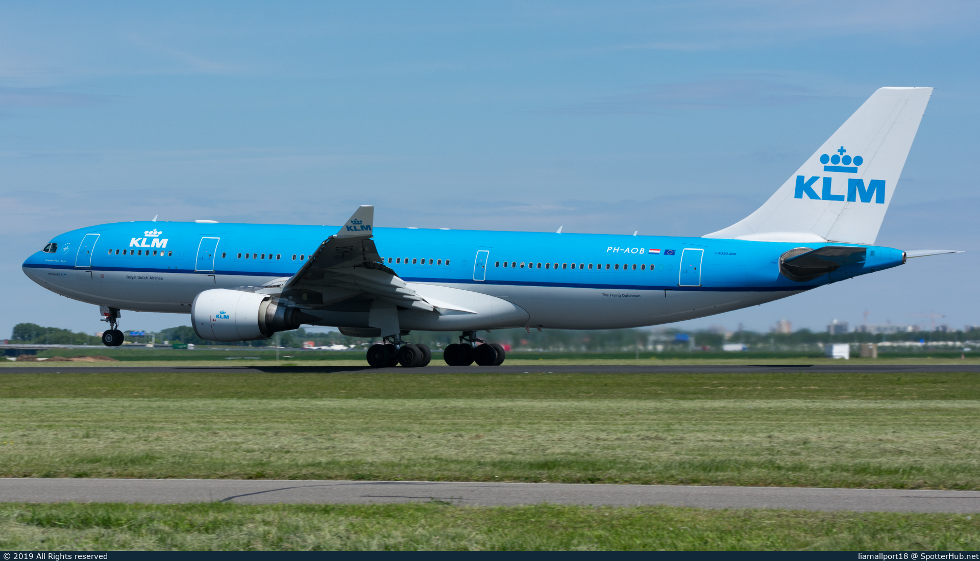 Photo of PH-AOB - Airbus A330-203 operated by KLM Royal Dutch Airlines