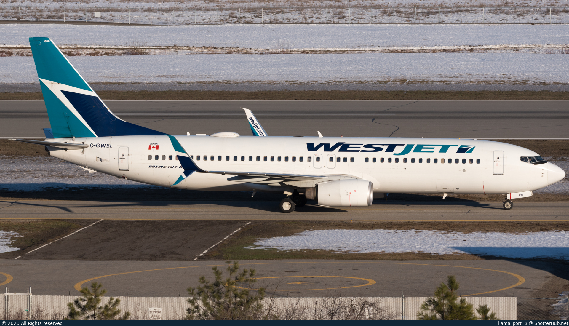 Photo of C-GWBL - Boeing 737-8CT operated by WestJet Airlines