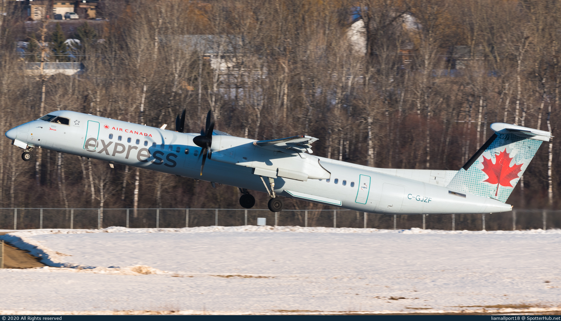 Photo of C-GJZF - Bombardier DHC-8-402 Dash 8 Q400 operated by Air Canada Express (opb Jazz Air)