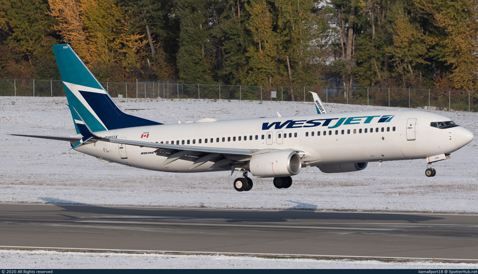 Photo of C-GWUX - Boeing 737-8CT operated by WestJet Airlines