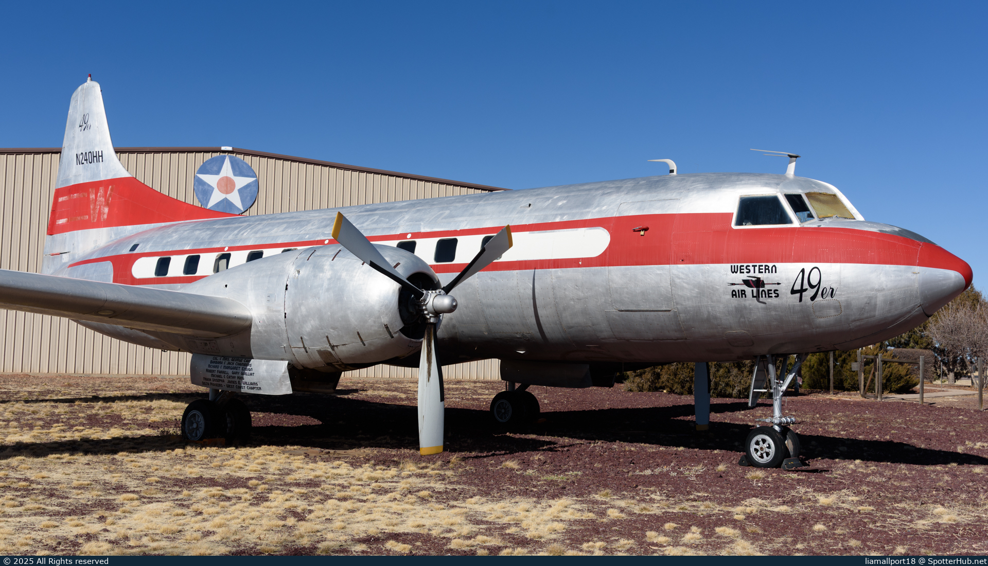 Photo of N240HH - Convair CV-240-1 operated by Western Airlines