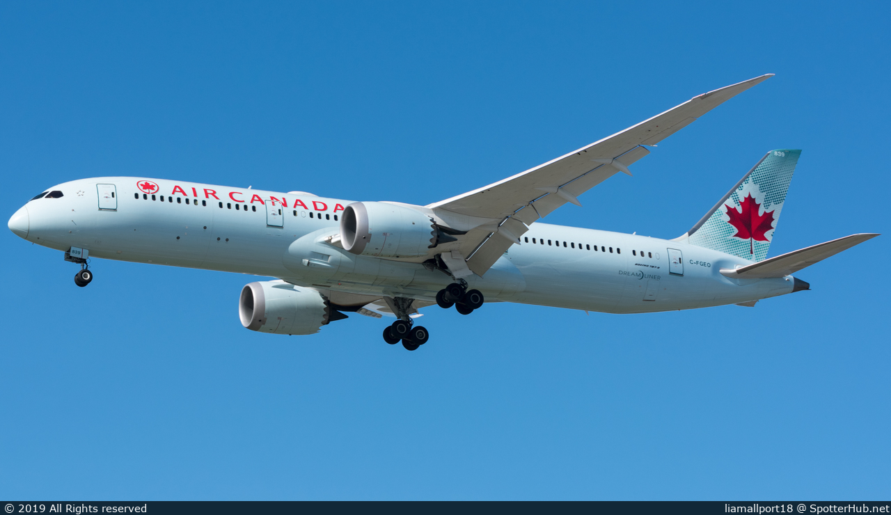 Photo of C-FGEO - Boeing 787-9 Dreamliner operated by Air Canada
