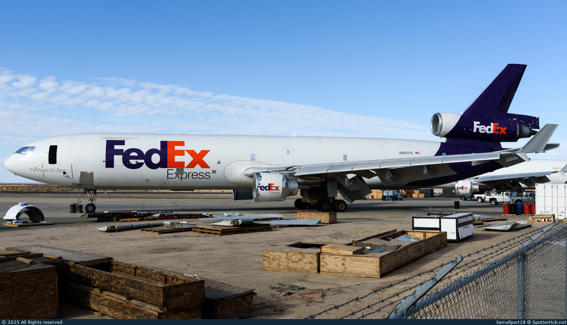 Photo of N587FE - McDonnell Douglas MD-11(F) operated by FedEx