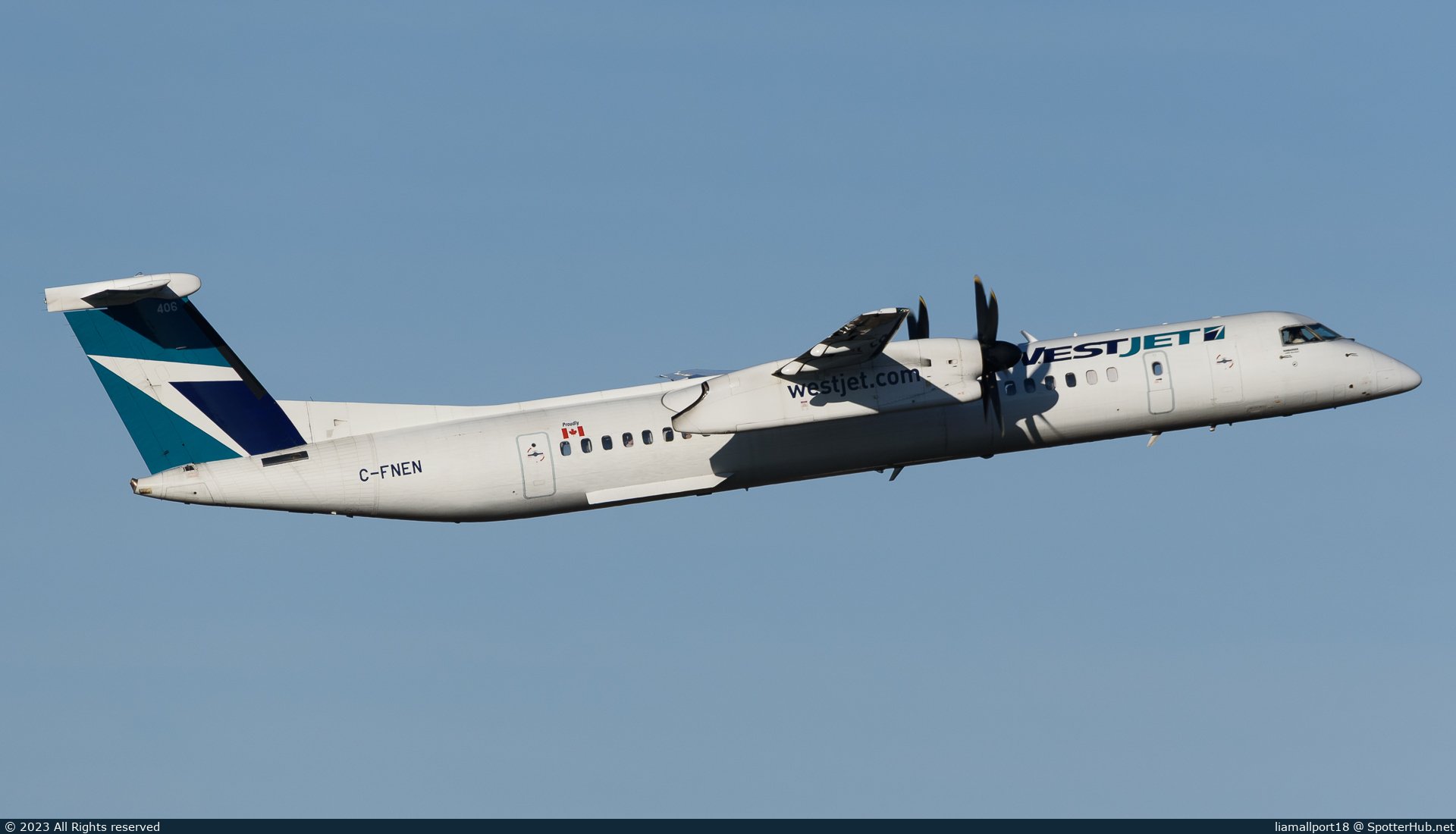 Photo of C-FNEN - Bombardier DHC-8-402 Dash 8 Q400 operated by WestJet Encore