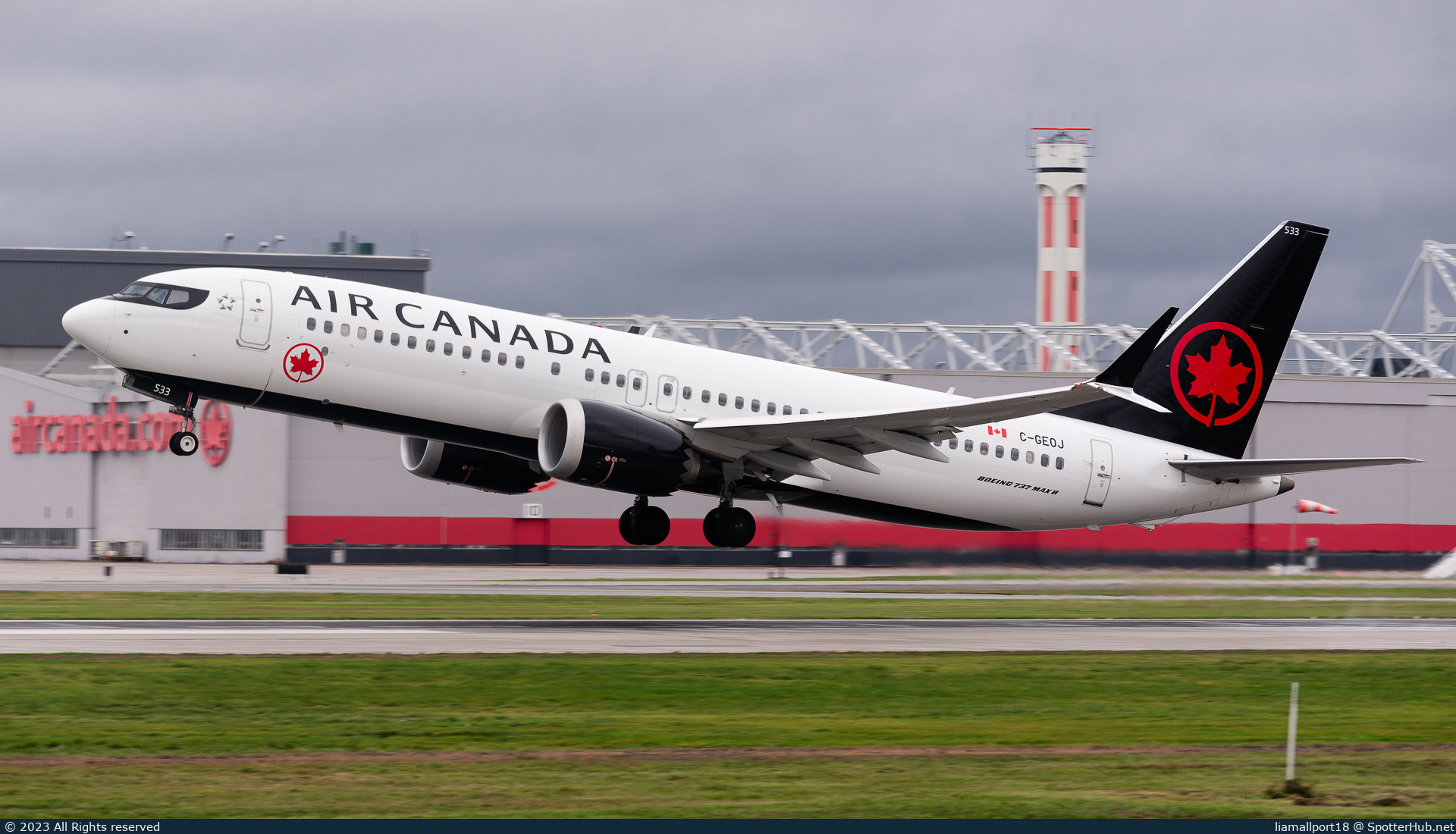 Photo of C-GEOJ - Boeing 737 MAX 8 operated by Air Canada