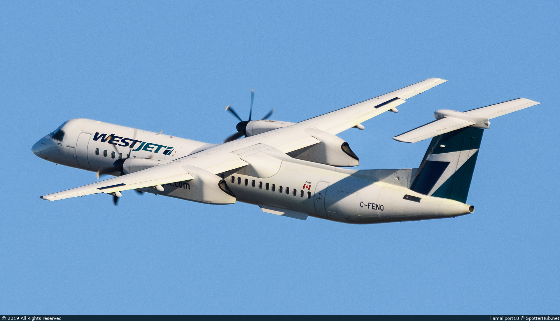 Photo of C-FENO - Bombardier DHC-8-402 Dash 8 Q400 operated by WestJet Encore