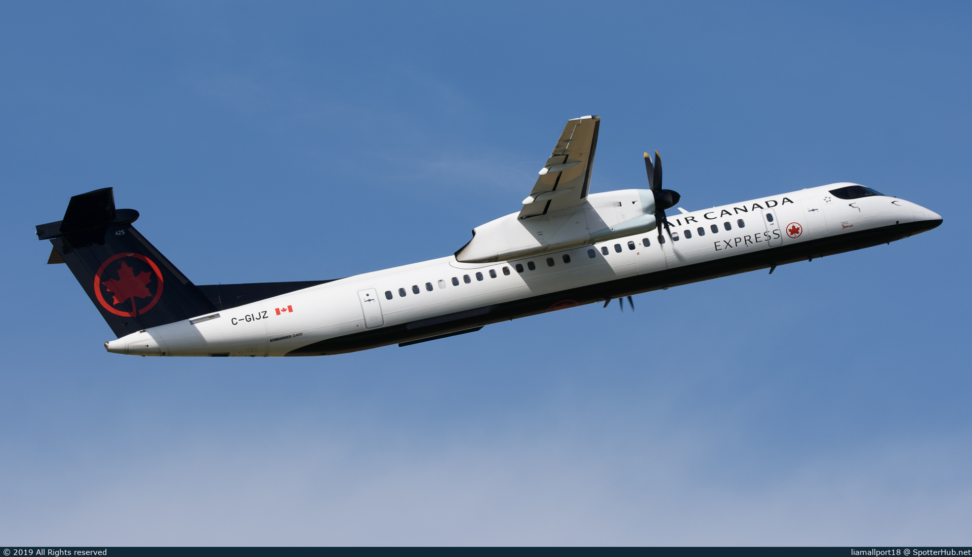 Photo of C-GIJZ - Bombardier DHC-8-402 Dash 8 Q400 operated by Air Canada Express (opb Jazz Air)