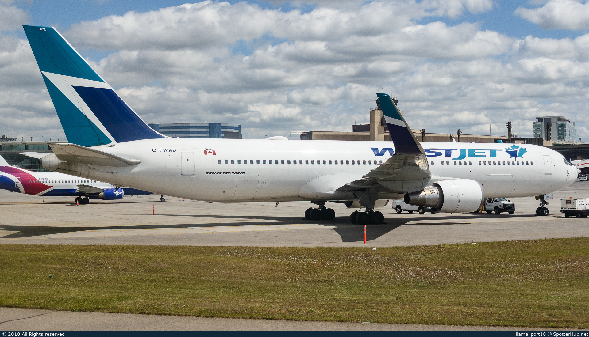 Photo of C-FWAD - Boeing 767-338(ER) operated by WestJet Airlines
