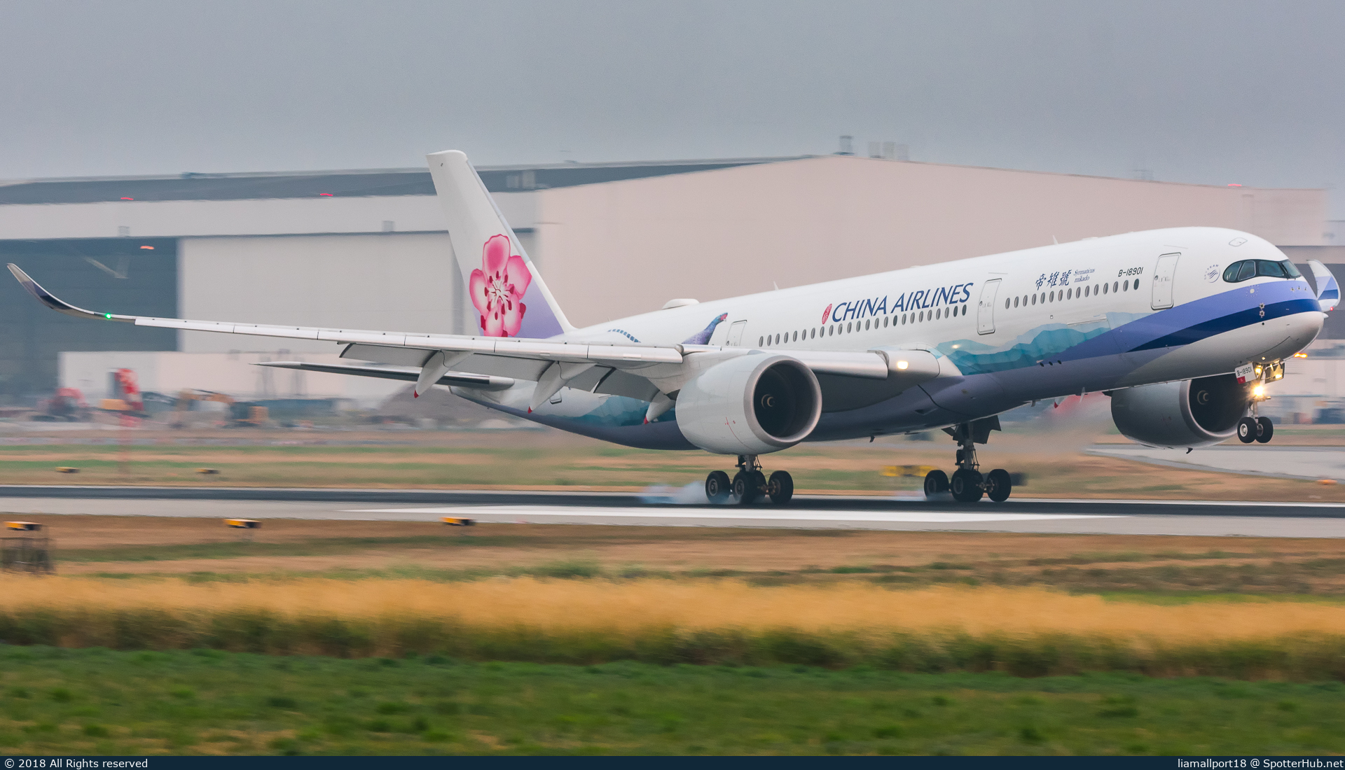 Photo of B-18901 - Airbus A350-941 operated by China Airlines