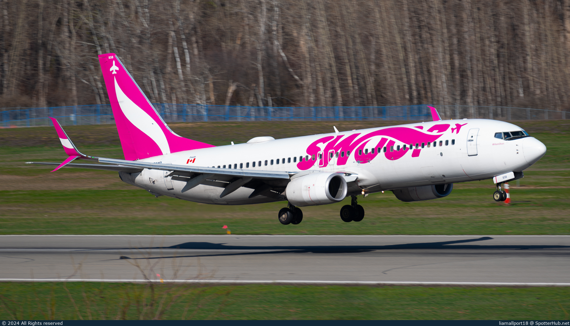 Photo of C-GDMP - Boeing 737-8CT operated by Swoop