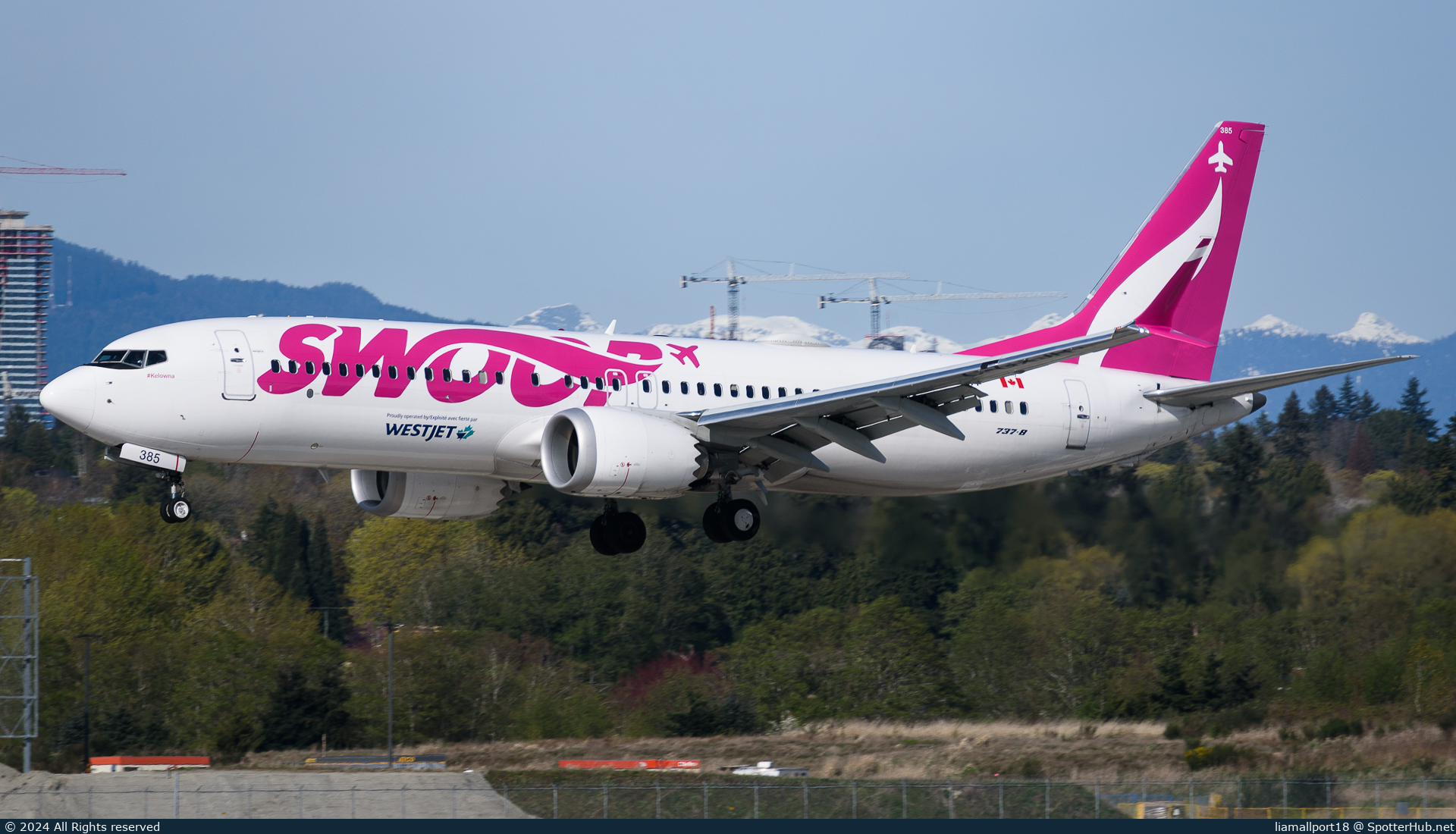 Photo of C-GXJR - Boeing 737 MAX 8 operated by WestJet Airlines
