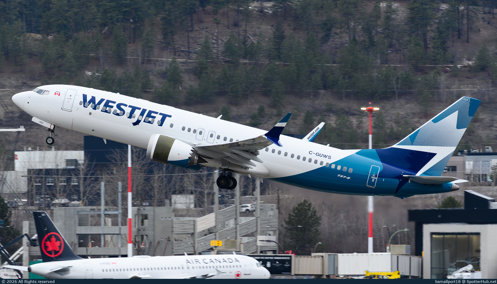 Photo of C-GUWS - Boeing 737 MAX 8 operated by WestJet Airlines
