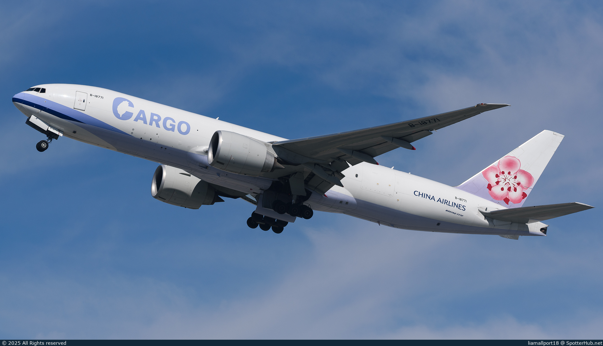 Photo of B-18771 - Boeing 777-F operated by China Airlines Cargo