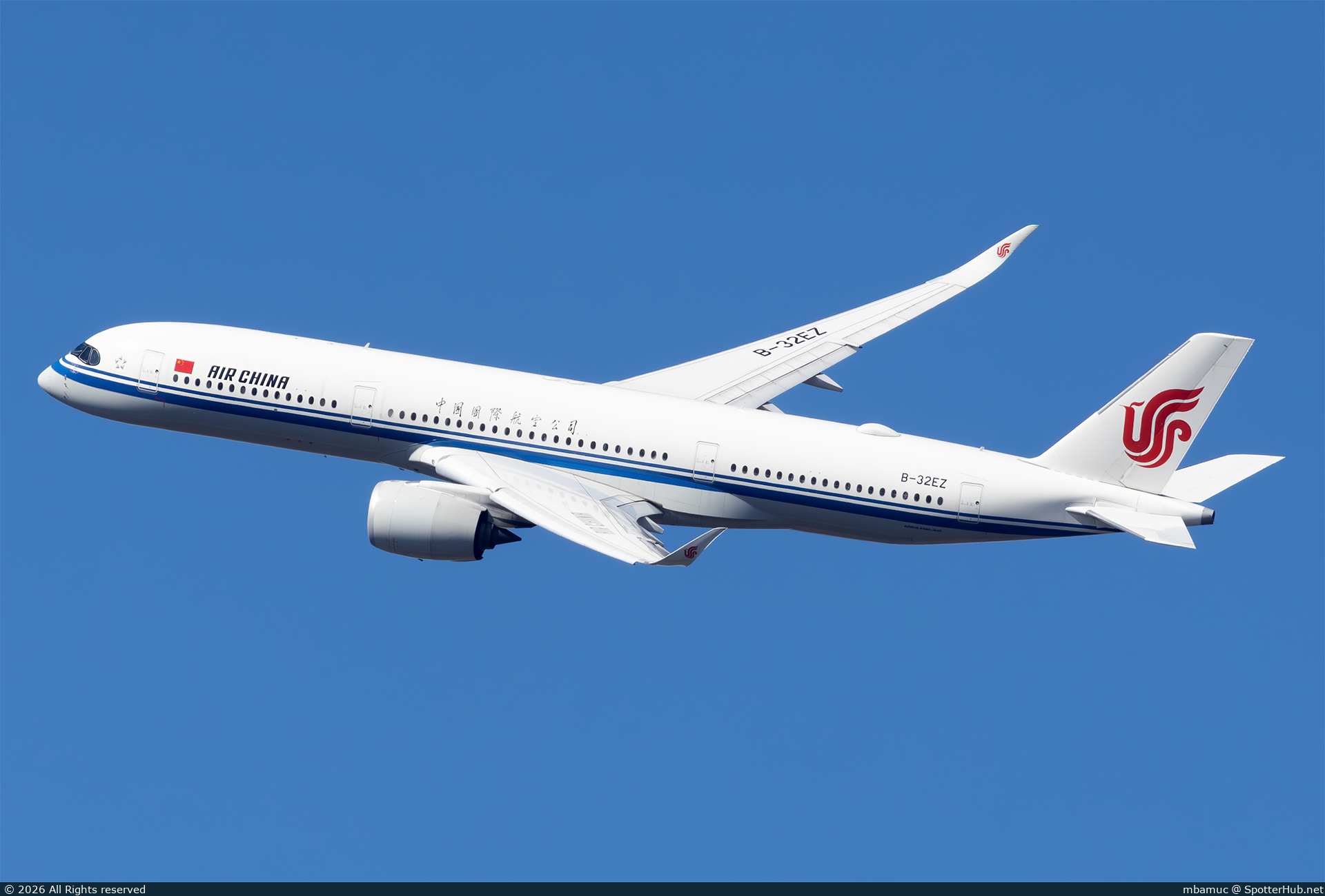 Photo of B-32EZ - Airbus A350-941 operated by Air China