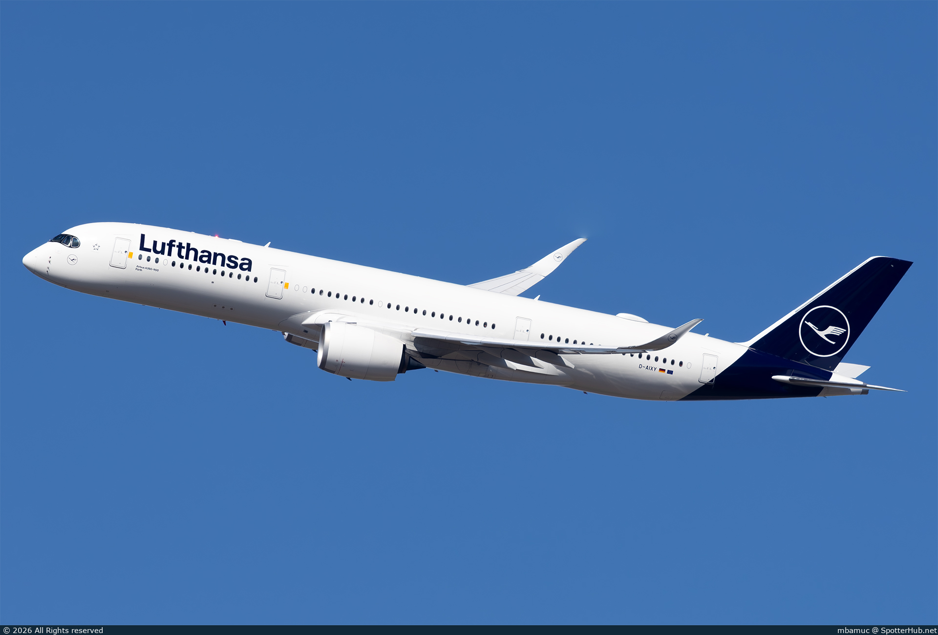 Photo of D-AIXY - Airbus A350-941 operated by Lufthansa