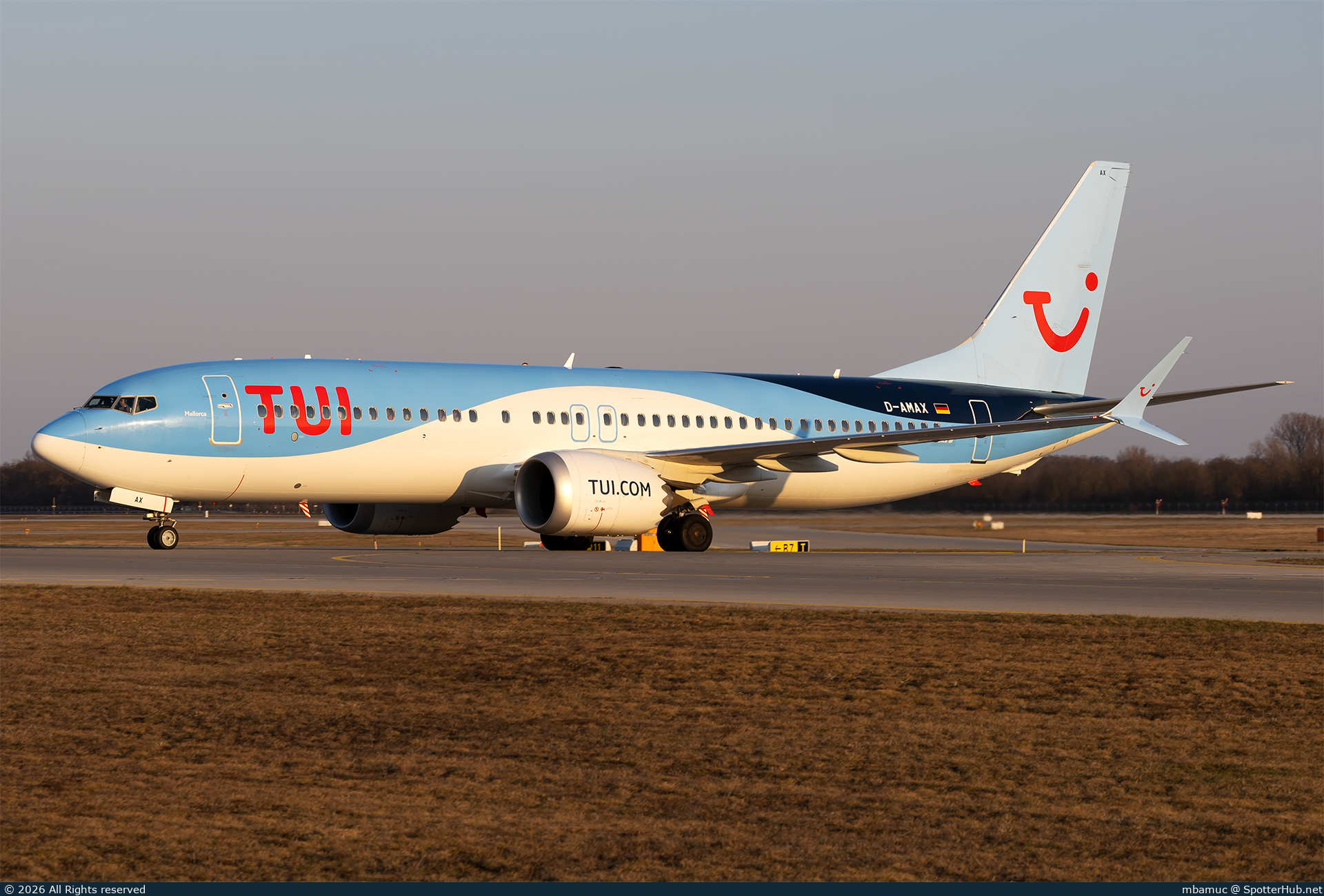 Photo of D-AMAX - Boeing 737 MAX 8 operated by TUIfly