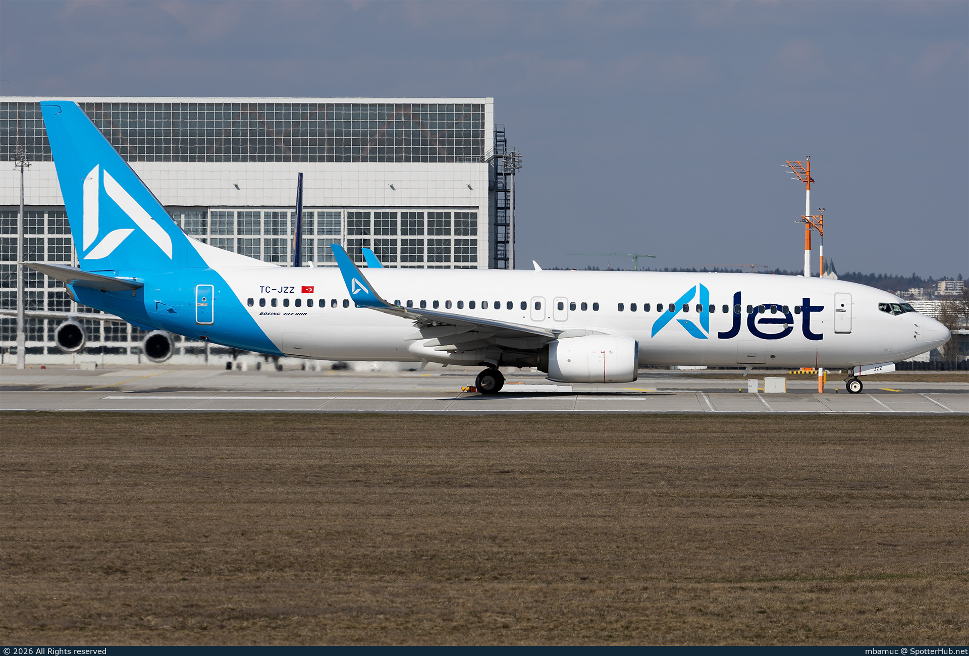 Photo of TC-JZZ - Boeing 737-8KV operated by AJet