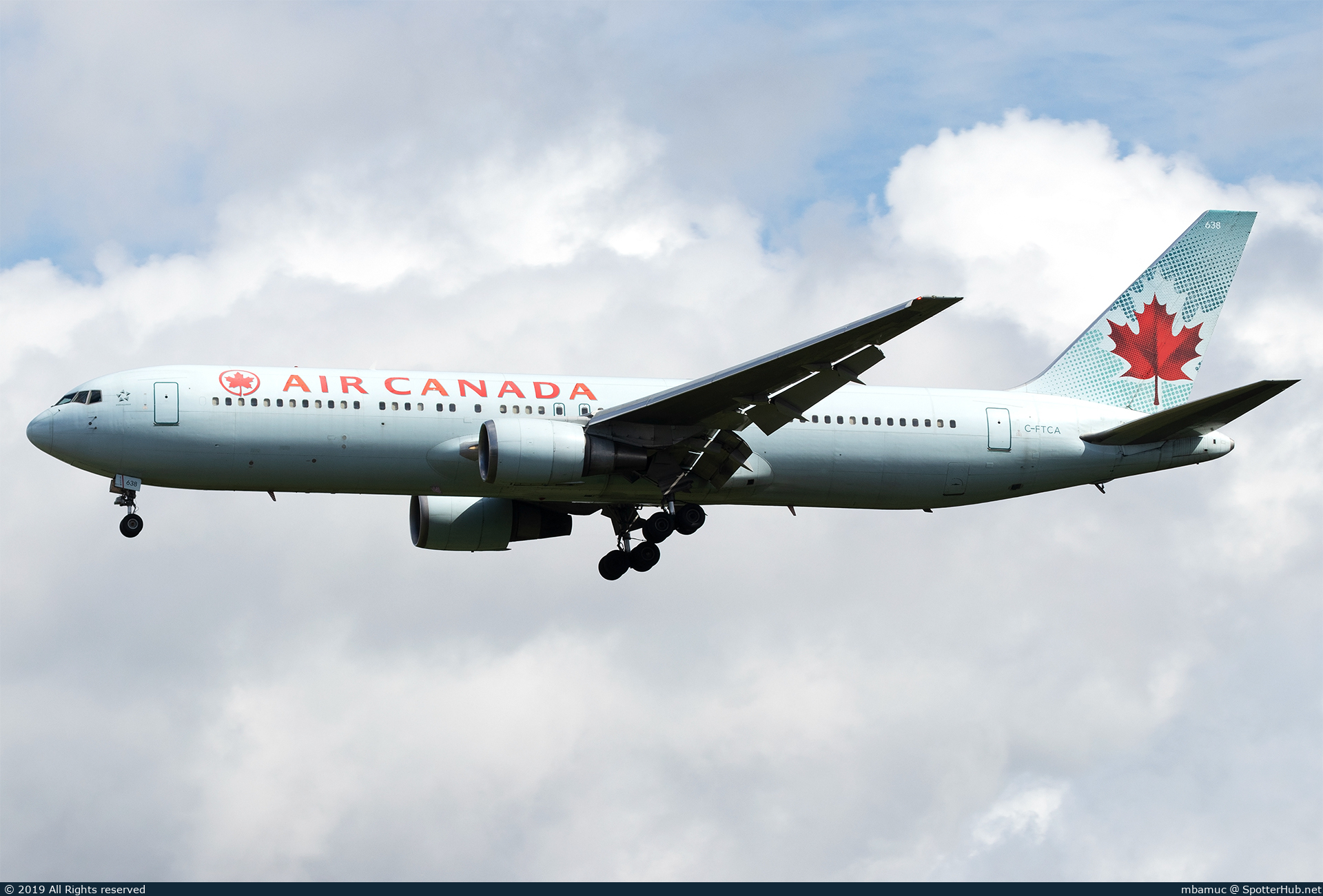 Photo of C-FTCA - Boeing 767-375(ER) operated by Air Canada