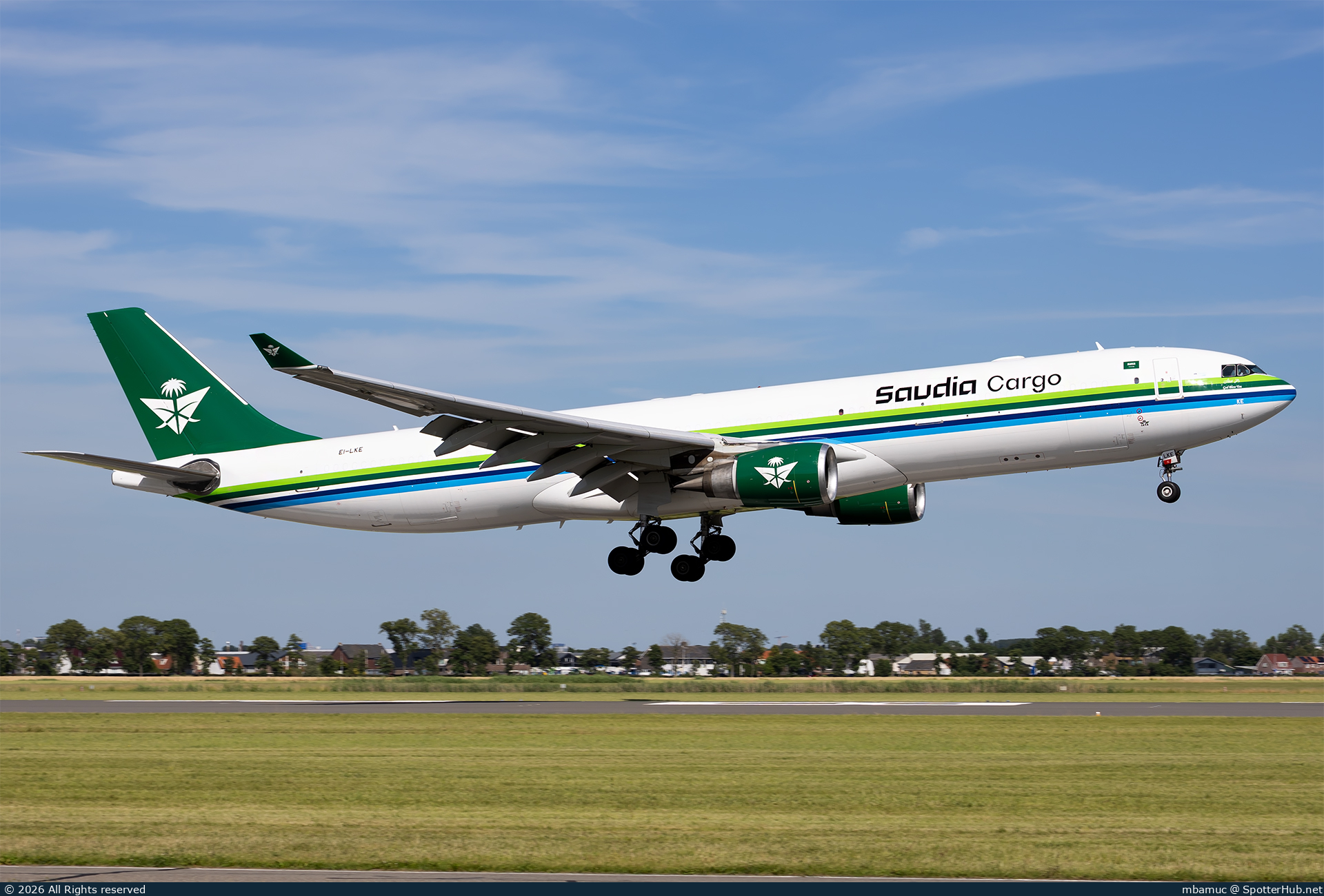 Photo of EI-LKE - Airbus A330-302(P2F) operated by Saudia Cargo (opb ASL Airlines Ireland)