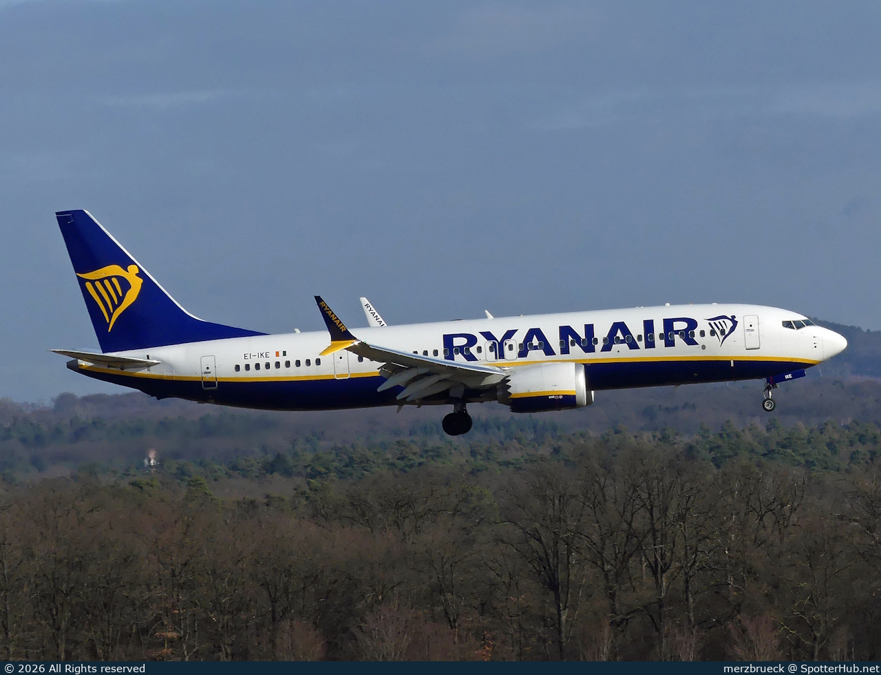 Photo of EI-IKE - Boeing 737 MAX 8-200 operated by Ryanair