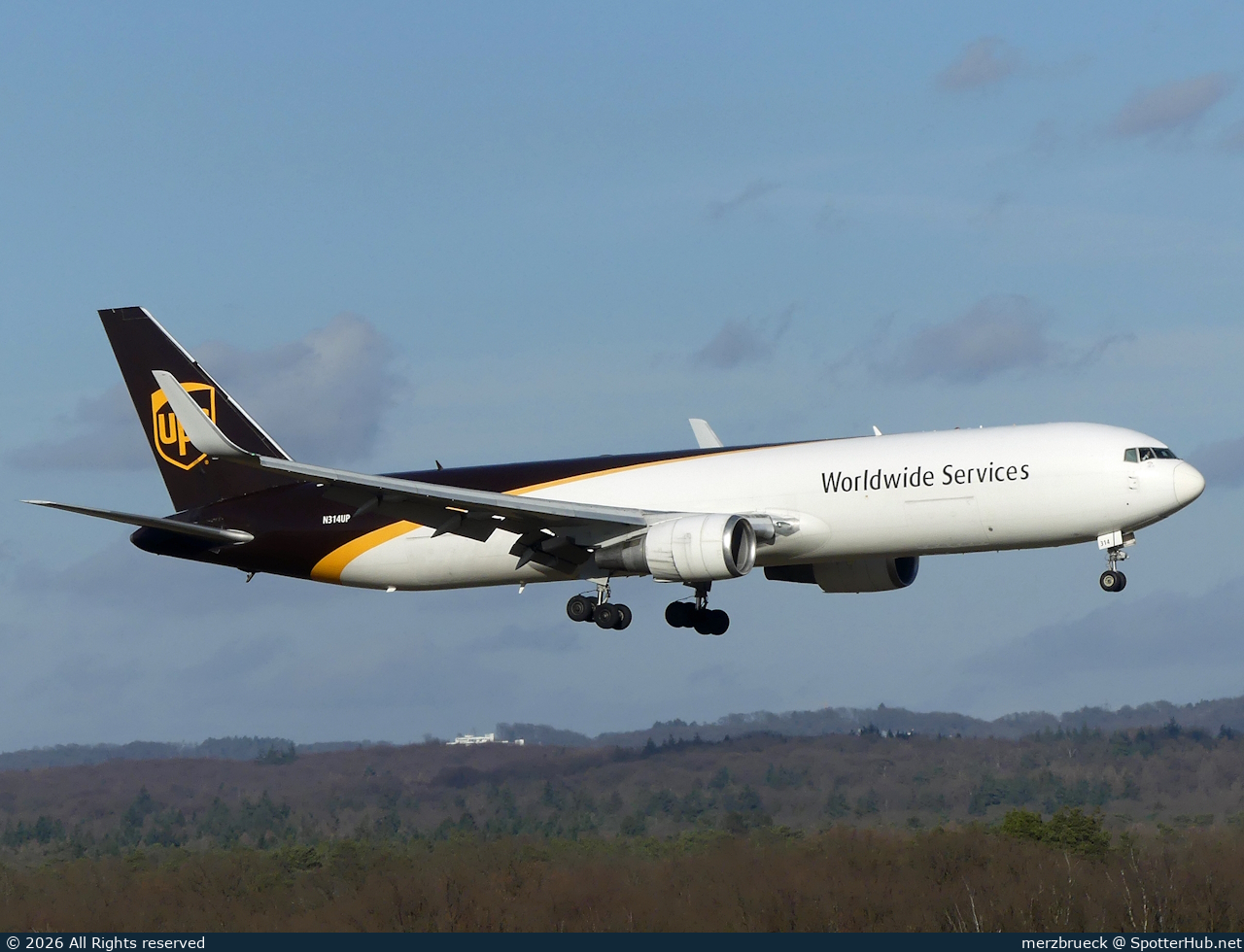 Photo of N314UP - Boeing 767-34AF operated by UPS United Parcel Service