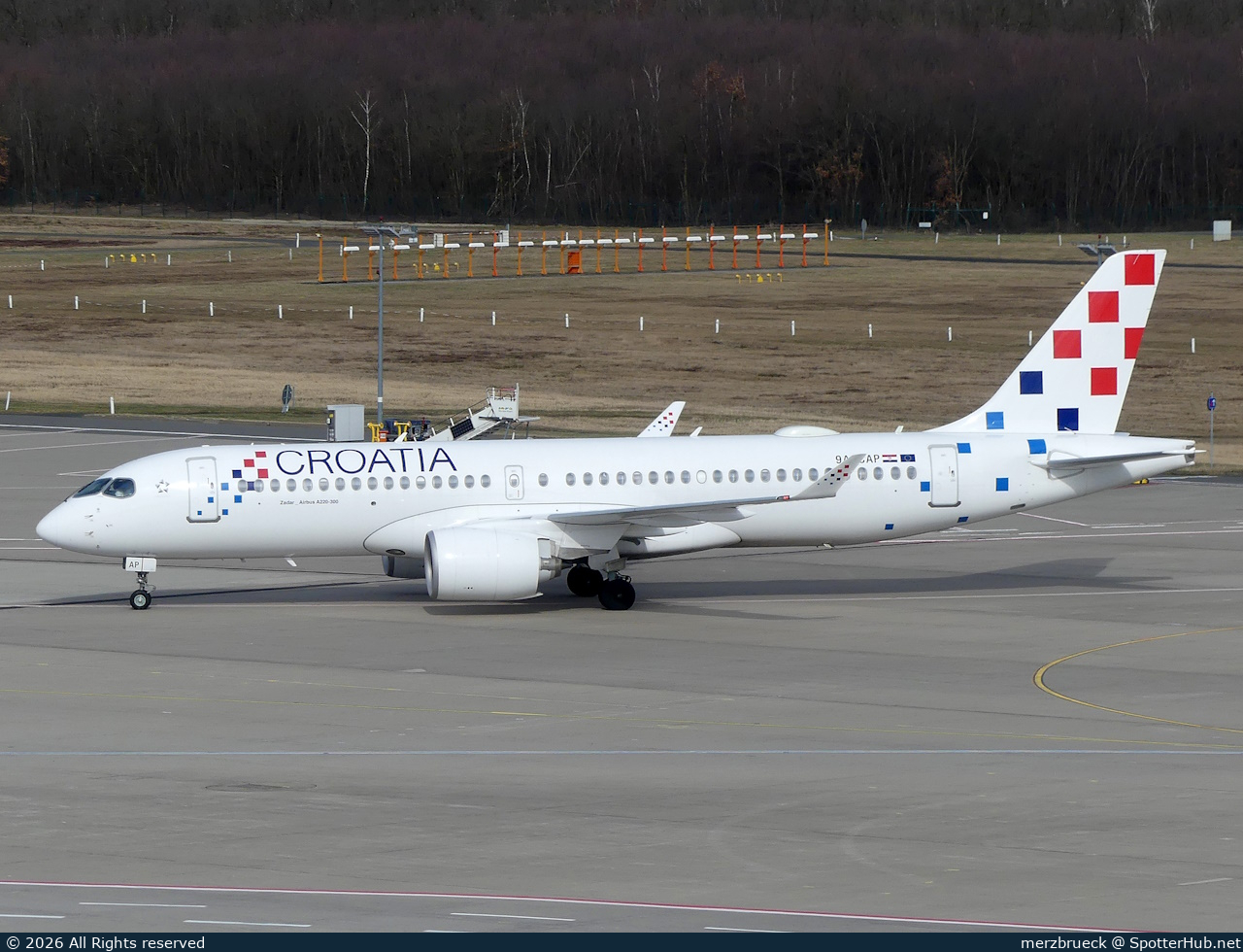 Photo of 9A-CAP - Airbus A220-300 operated by Croatia Airlines