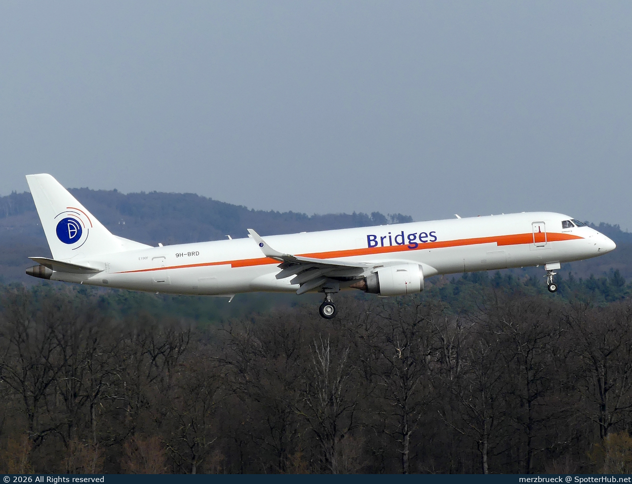 Photo of 9H-BRD - Embraer ERJ-190AR(F) operated by Bridges Air Cargo