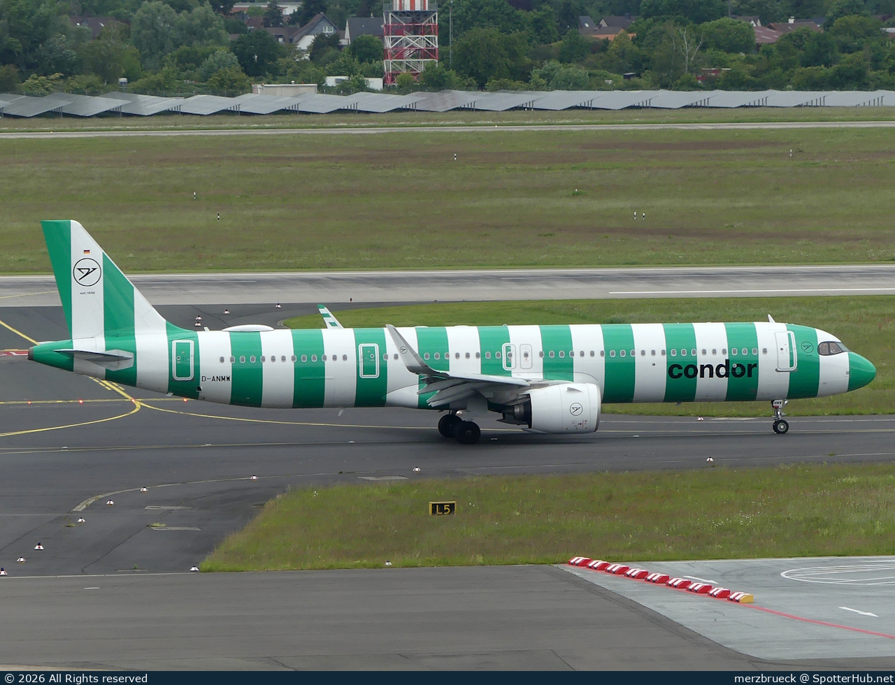 Photo of D-ANMW - Airbus A321-271NX operated by Condor