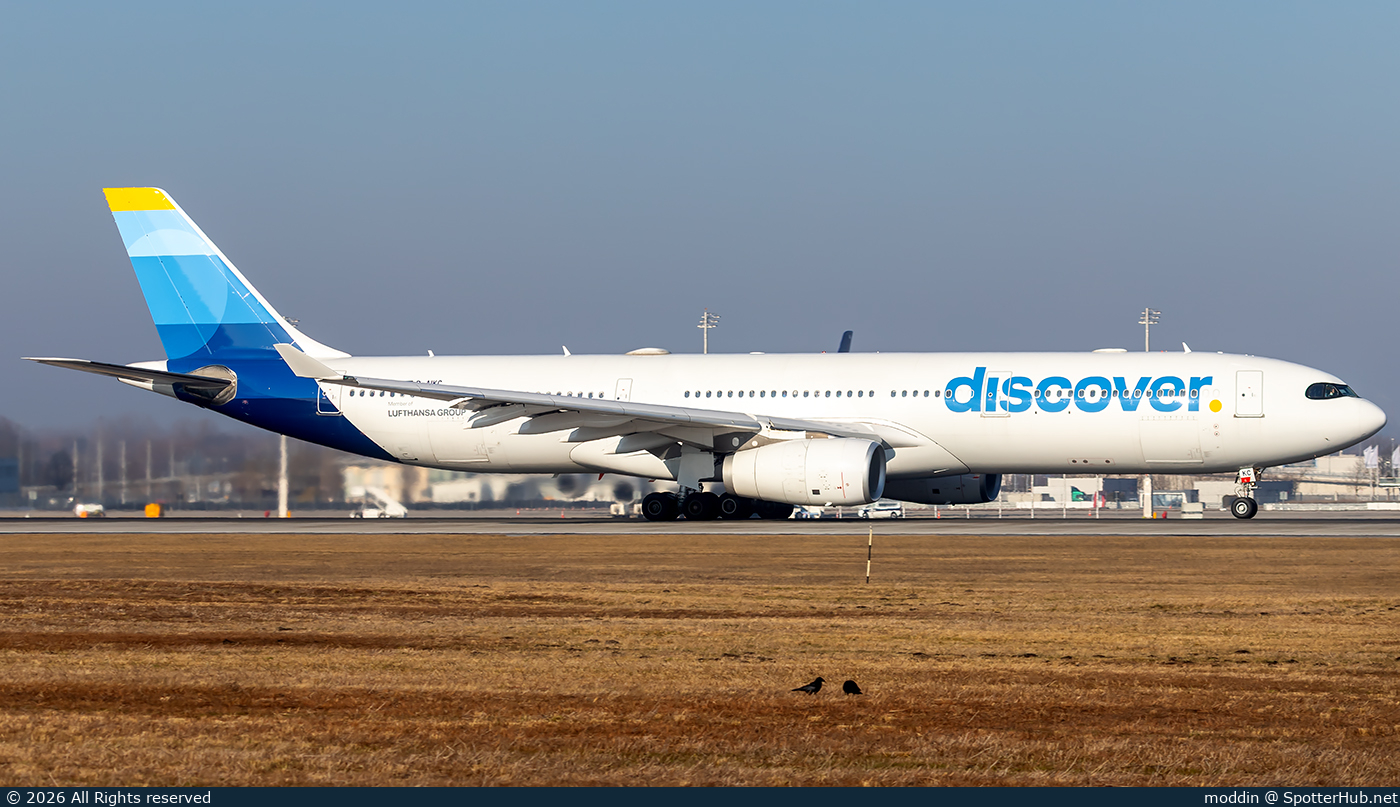Photo of D-AIKC - Airbus A330-343 operated by Discover Airlines