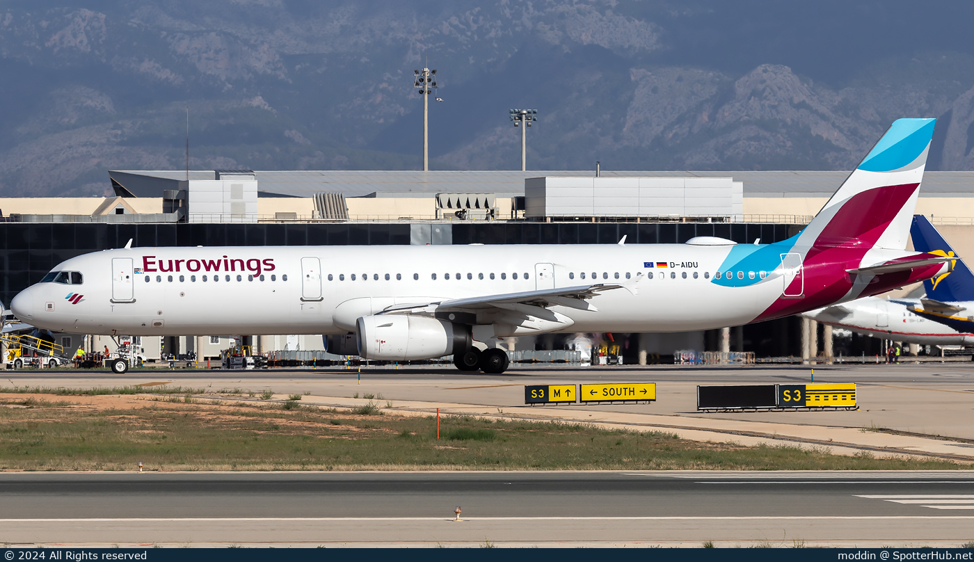 Photo of D-AIDU - Airbus A321-231 operated by Eurowings