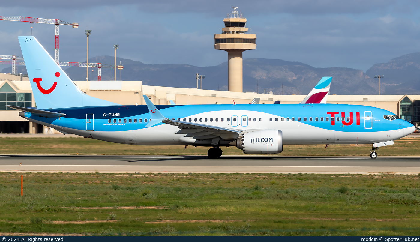 Photo of G-TUMB - Boeing 737 MAX 8 operated by TUI Airways