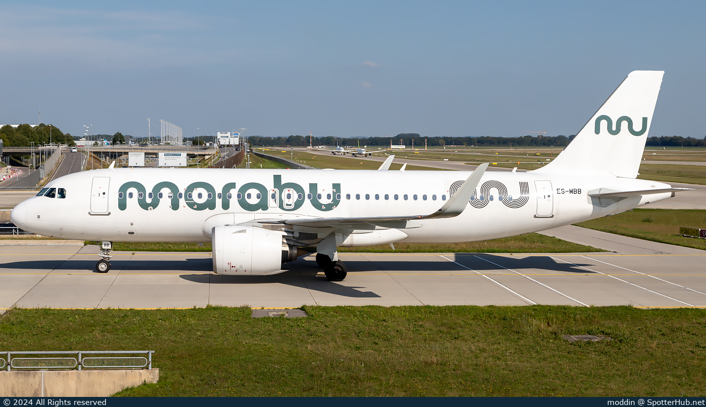 Photo of ES-MBB - Airbus A320-271N operated by Marabu Airlines