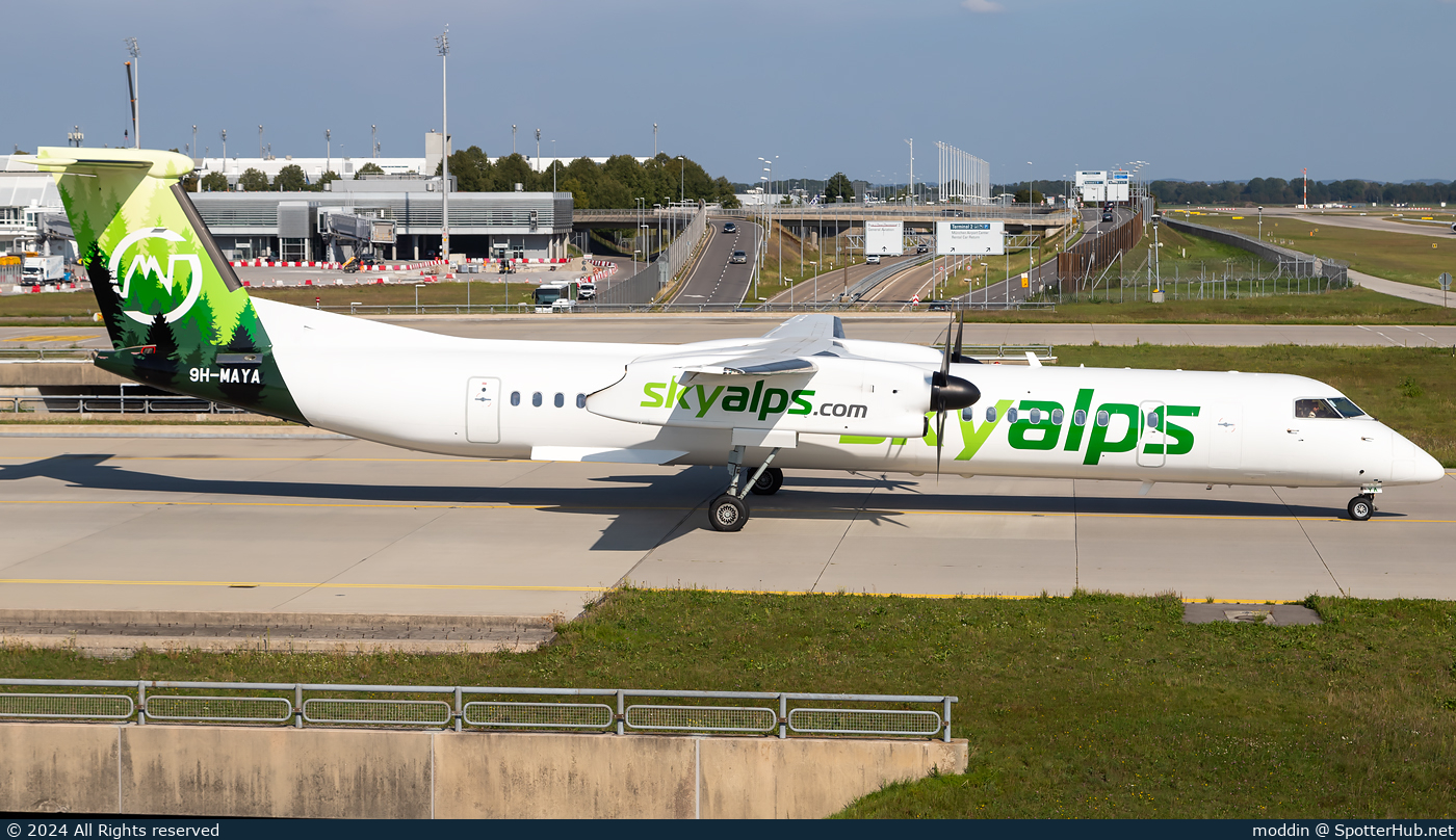 Photo of 9H-MAYA - Bombardier DHC-8-402 Dash 8 Q400 operated by SkyAlps