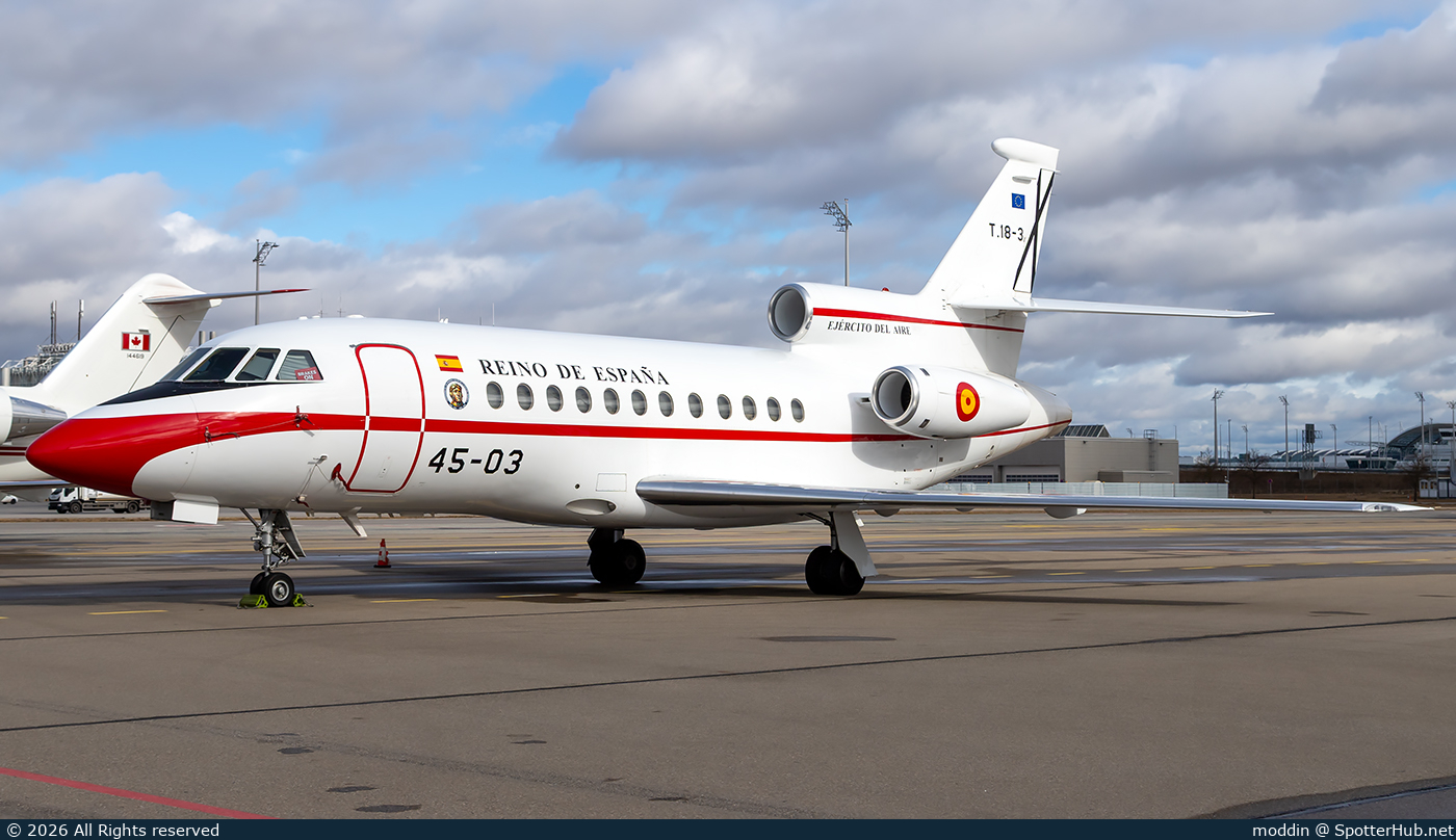 Photo of T.18-3 - Dassault Falcon 900B operated by Spanish Air Force