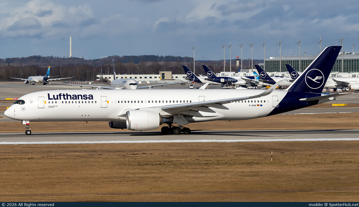 Photo of D-AIXW - Airbus A350-941 operated by Lufthansa
