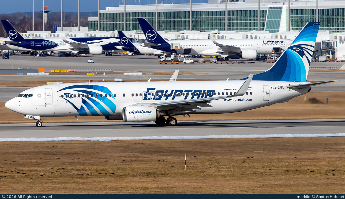 Photo of SU-GEL - Boeing 737-866 operated by Egyptair