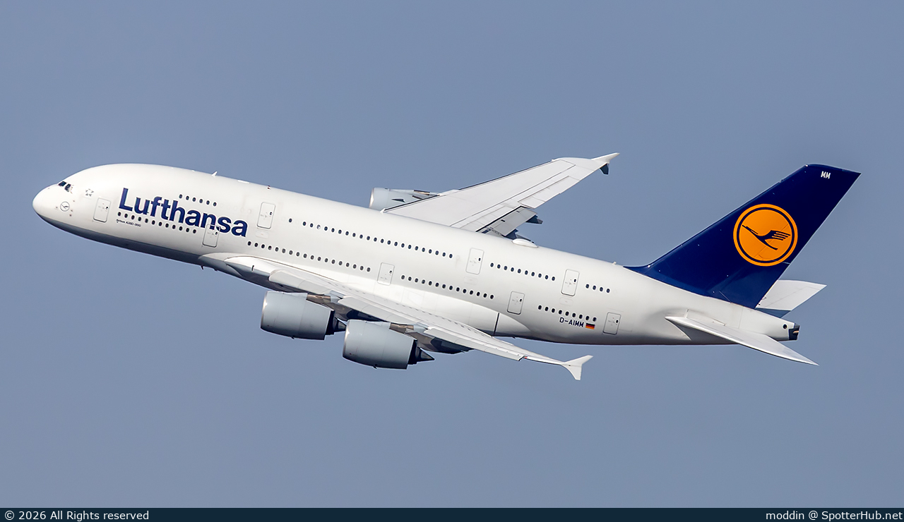 Photo of D-AIMM - Airbus A380-841 operated by Lufthansa