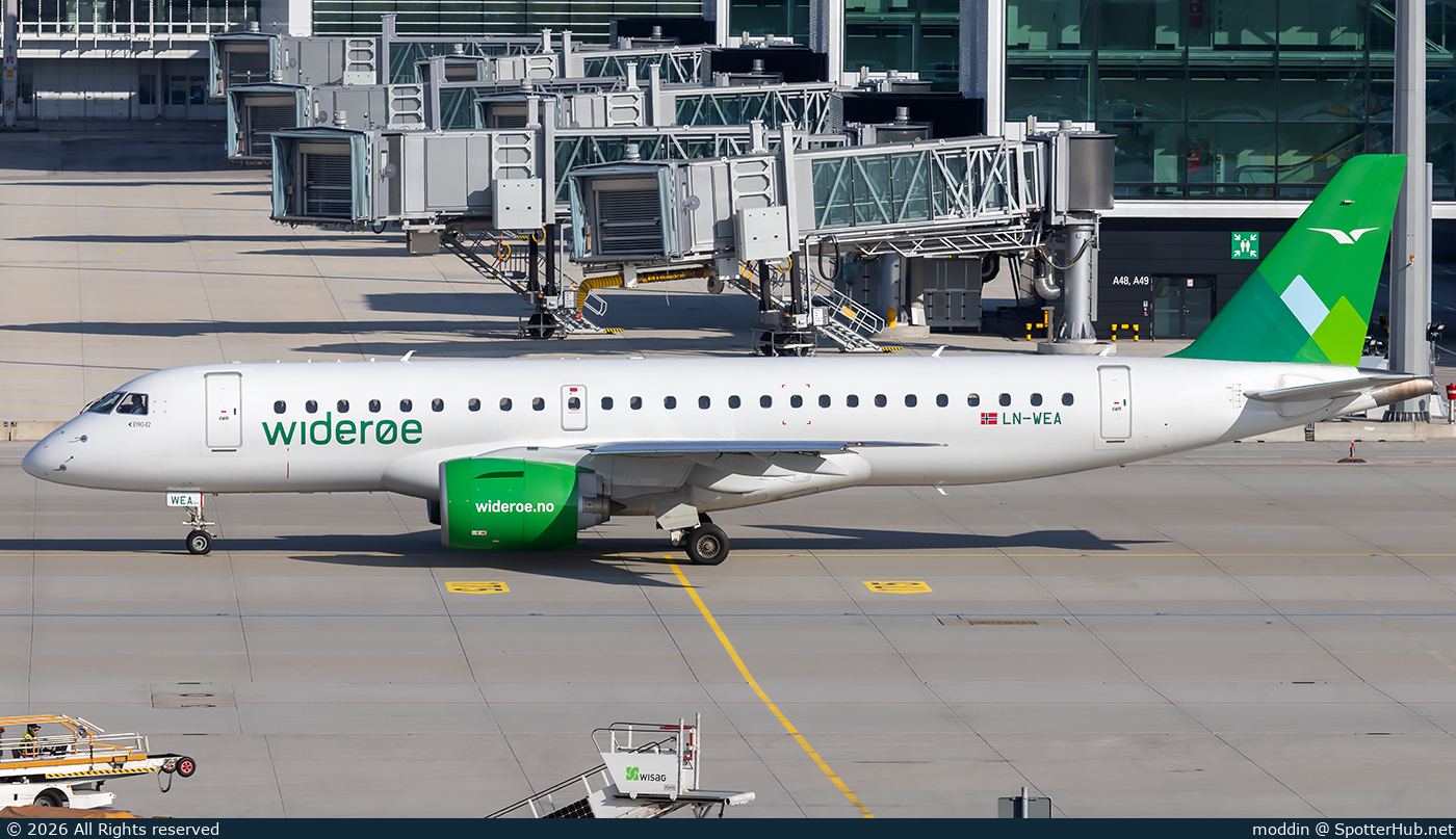 Photo of LN-WEA - Embraer ERJ-190-E2 operated by Widerøe