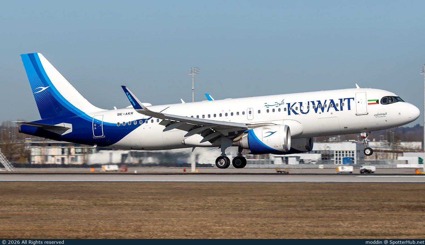 Photo of 9K-AKR - Airbus A320-251N operated by Kuwait Airways