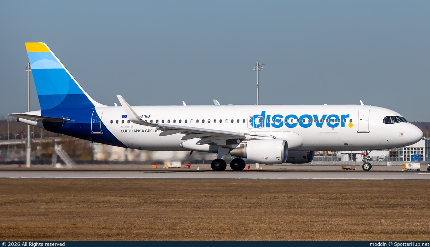 Photo of D-AIWB - Airbus A320-214 operated by Discover Airlines