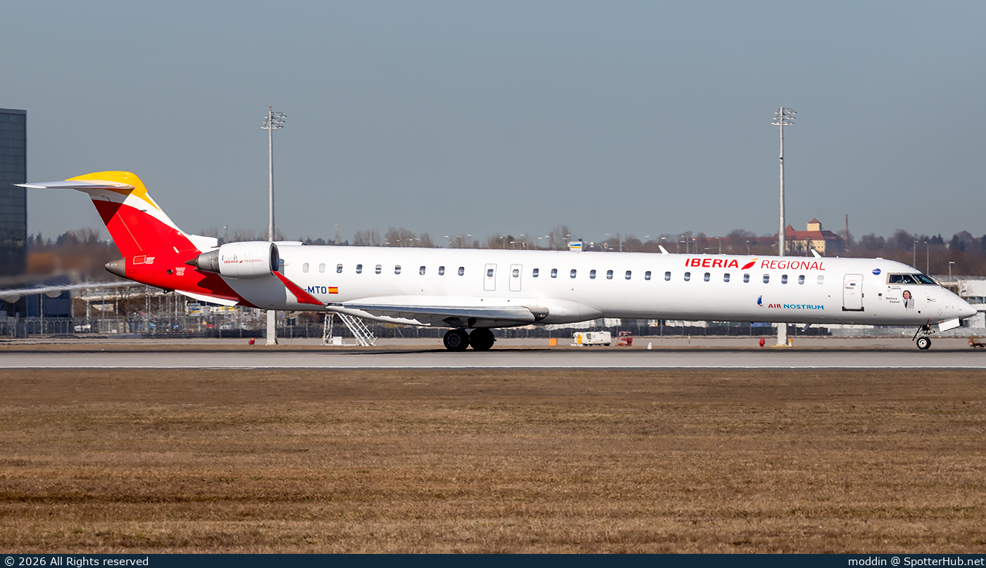 Photo of EC-MTO - Bombardier CRJ-1000 operated by Iberia Regional (opb Air Nostrum)